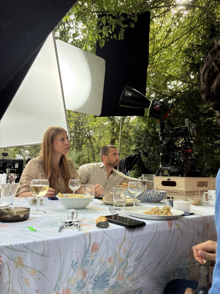 Behind the scenes on set – gaffer and electrician Raphaël Molina