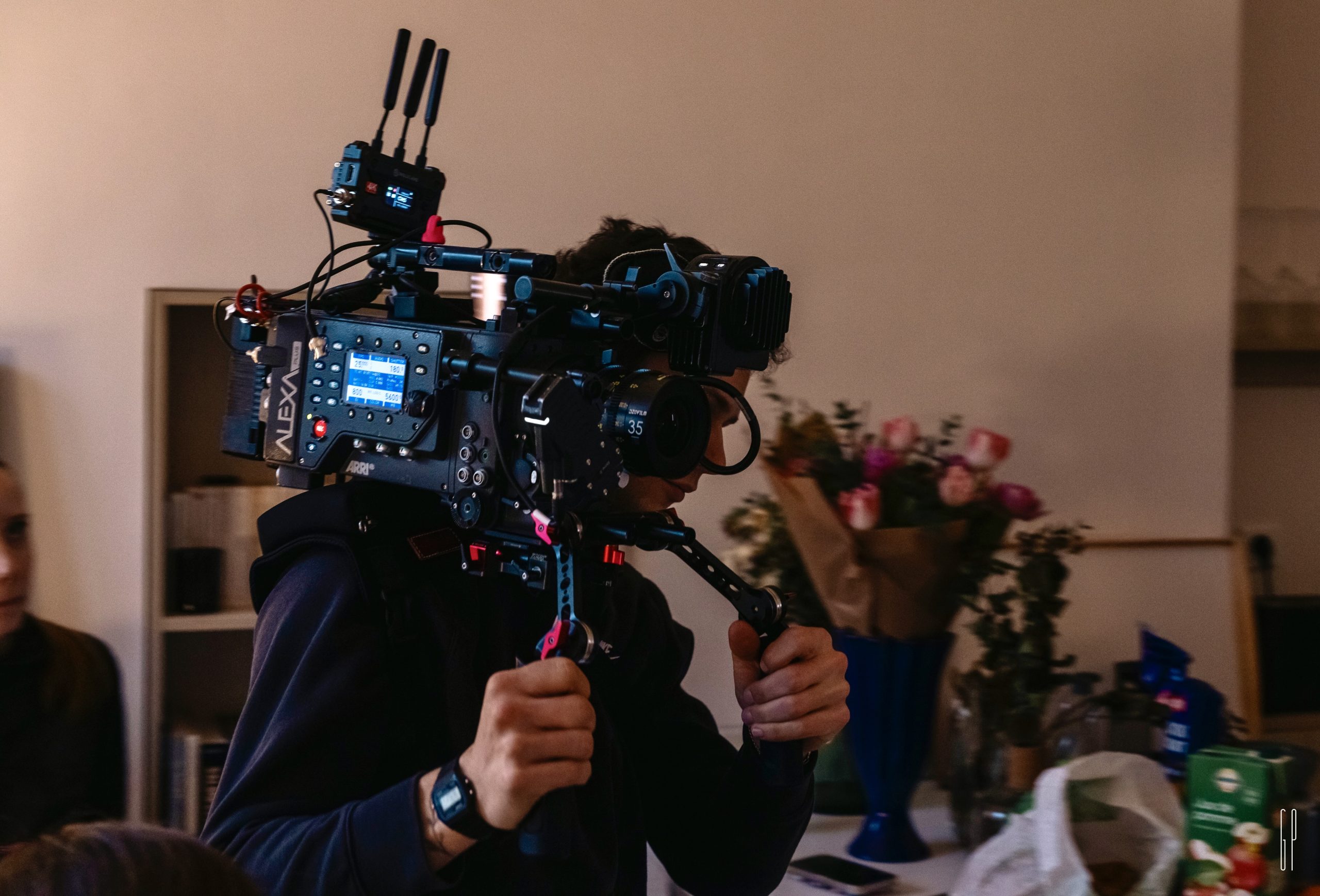 Raphaël Molina on set