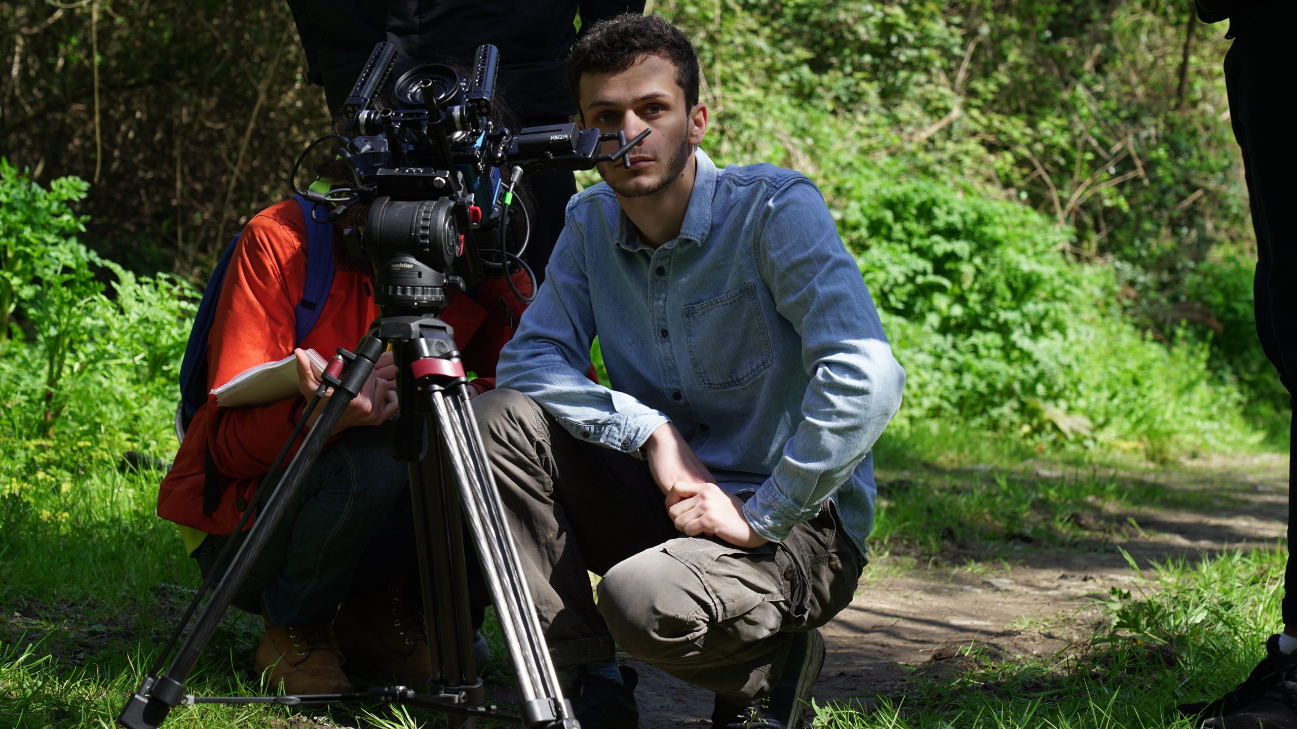 Raphaël Molina on set
