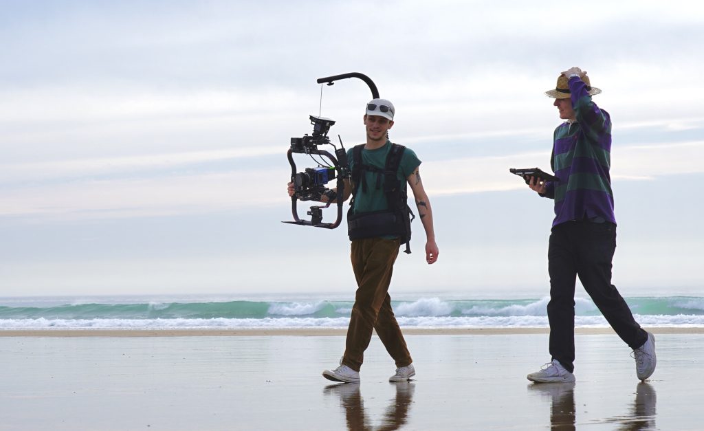 Raphaël Molina sur un tournage – cadreur