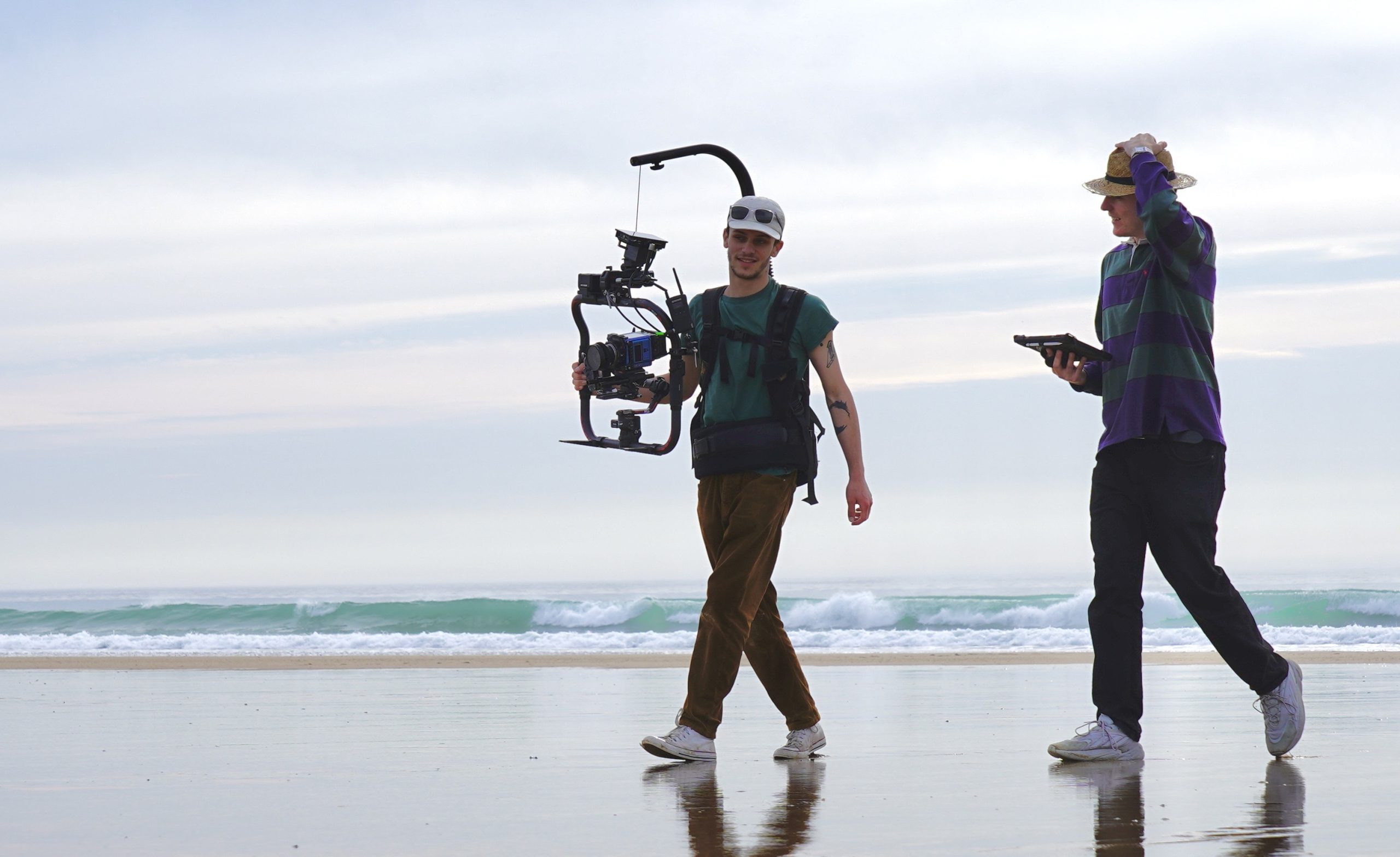Raphaël Molina on set